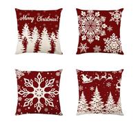 Copricuscino 60X60 Natale Federe Cuscini Divano,Cuscini In Lino Cusciniper Divani,Tessuto Morbido Anallergico Antiacaro Decorazioni Camera Da Letto,Cuscini Divano