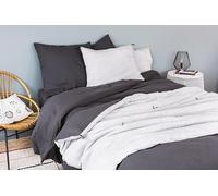 Copricuscino Cap Ferret Cotone Lavato, 50 x 70 cm, Taglia, Piombo