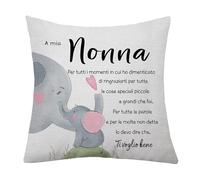 Copricuscino da Figlia Figlio per la Festa della Mamma - Regalo di Compleanno Natale con Idee per Migliore Madre (Nonna-2)