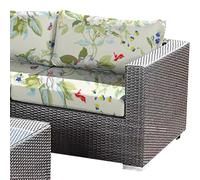 Copricuscino Elasticizzato per Divani da Esterno 3/2/1 Posti - Copri Cuscino Divano Idrorepellente per Interni/Esterni, Giardino e Patio, Adatta a Mobili in Rattan e Tessuto(Colour 2,S (60-65cm))