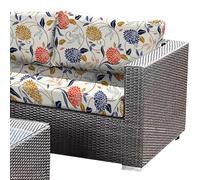 Copricuscino Elasticizzato per Divani da Esterno 3/2/1 Posti - Copri Cuscino Divano Idrorepellente per Interni/Esterni, Giardino e Patio, Adatta a Mobili in Rattan e Tessuto(Colour 12,L(150-190cm))