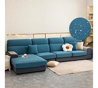 Copricuscino flessibile impermeabile ed elastico, varie misure, multicolore (blu 3 posti 135 165 cm) perfetto per la protezione del divano e l'aggiornamento dello stile