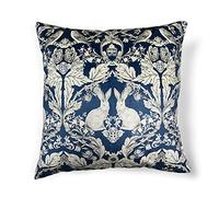 Copricuscino in velluto dal design originale di William Morris, quadrato, decorativo, 45 x 45 cm