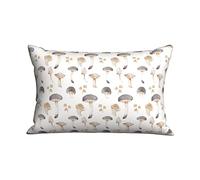 Copricuscino Letto Mushroom Collection Divano Copricuscini Morbido con Cerniera Invisibile Quadrato Federa, per Stanza, Sedia, Letto, 40x60cm