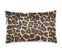 Copricuscino Letto Retro Leopard Print Fodere Cuscini Moda Copri Cuscini Morbido Divano Copricuscini 40x60 cm, per Stanza, Interni Ed Esterni