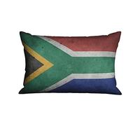 Copricuscino Letto South African Flag Copri Cuscini con Cerniera Invisibile Moda Quadrato Federa, per Divano, Interni Ed Esterni, Letto, 40x60cm