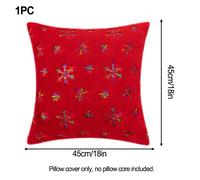 Copricuscino Morbido Vellutato Touch Lamina Oro Fiocco di Neve Lancio 18IN Non N