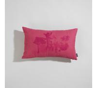 Copricuscino ricamato fucsia 50x30 cm
