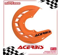 COPRIDISCO COPRI DISCO FRENO ANTERIORE IN PLASTICA ARANCIONE X-BRAKE CROSS