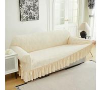 Copridivani con gonna Copridivani elasticizzati 1 2 3 4 posti Copridivani antiscivolo Copridivani tutto incluso Copridivani universali Copridivani con protezione per (Size:3 Seater(190-230cm),Color:E)