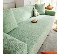 Copridivani Elasticizzati in Jacquard Stile Bohémien, Facili da Montare, Morbidi E Soffici, Perfetti per Proteggere Poltrone, Divanetti E Divani Componibili. Light Green 5 seaters (305-360cm)