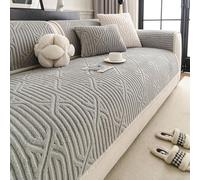 Copridivano 1/2/3/4 Posti con Braccioli, Copriseduta Divano, Sofa Protettore Antigraffio Gatto, Fodere Copridivano Angolare Copri divano Antiscivolo Chaise Longue a Forma di L(Grey,70*70cm)