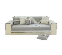 Copridivano 100 x 230 cm, antimacchia, per divani a 1, 2, 3, 4 posti, per tutte le stagioni, personalizzabile, ideale per bambini, cani e gatti, grigio
