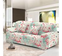 Copridivano 2 PostiFlamingo Rosa Copri Divano 2 Posti con Braccioli Copridivano Antigraffio Gatto Copertura Divano Elasticizzati Copridivani Spandex Sofa Cover Copri Divani