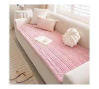 Copridivano 3/2/1 Posti per Cani E Bambini | Topper Protettivo Spesso in Velluto A Coste Morbido Antiscivolo | per Divani Componibili, Letto Divano(Pink,28 x 71in)