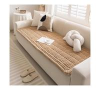 Copridivano 3/2/1 Posti per Cani E Bambini | Topper Protettivo Spesso in Velluto A Coste Morbido Antiscivolo | per Divani Componibili, Letto Divano(White,28 x 59in)