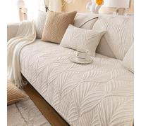Copridivano 3/4/2/1 Posti Penisola Fodera per Divano Velluto Angolare Antiscivolo Copertura Divano Relax Antimacchia Antigraffio Cani Gatti Moderno Salvadivano Seduta ( Color : U , Size : 90x120cm )