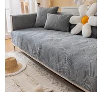 Copridivano 3/4/2/1 Posti Penisola Fodera per Divano Velluto Angolare Antiscivolo Copertura Divano Relax Antimacchia Antigraffio Cani Gatti Moderno Salvadivano Seduta ( Color : O , Size : 90x210cm )