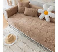 Copridivano 3/4/2/1 Posti Penisola Fodera per Divano Velluto Angolare Antiscivolo Copertura Divano Relax Antimacchia Antigraffio Cani Gatti Moderno Salvadivano Seduta ( Color : K , Size : 90x210cm )