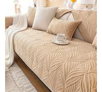 Copridivano 3/4/2/1 Posti Penisola Fodera per Divano Velluto Angolare Antiscivolo Copertura Divano Relax Antimacchia Antigraffio Cani Gatti Moderno Salvadivano Seduta ( Color : T , Size : 90x120cm )