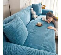 Copridivano 3 Posti, Copridivano Elasticizzato, Copri Divano 2/3/4/5 Posti, Copridivano AntiGraffio Gatto, Copridivano con Braccioli Antimacchia Lavabile Antiscivolo A 5 Seat 305~360cm