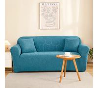 Copridivano 3 Posti Elegante Blu Copridivano con Penisola Spandex Lavabile Copridivani Elastici AntiGraffio Copri Divano Moderna Universale Copridivano Angolare
