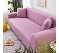 Copridivano 3 Posti Rosa Copri Divano 3 Posti con Braccioli Spandex Copridivano Antigraffio Gatto Lavabile Copertura Divano Universale Copridivani Elastici Durabile Coprifivano