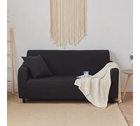 Copridivano 3 Posti Stampa Nera Copri Divano 3 Posti con Braccioli Spandex Copridivano Antigraffio Gatto Lavabile Copertura Divano Universale Copridivani Elastici Durabile Coprifivano