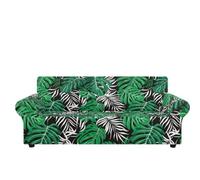 Copridivano 3 Posti Verde Bianco Tropicale Telo Divano Copri Divano Estivo