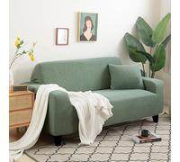 Copridivano 3 Posti Verde Salvia Copridivano con Penisola Morbido Copridivano Elasticizzato Universale Copri Divano Lavabile Divano Letto Angolare Antimacchia Gatto Cani Copridivani
