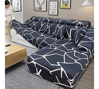Copridivano a Forma di L, componibile, per Soggiorno, copridivano, Protezione angolare, per Animali Domestici, 1, 2, 3, 4 posti, Elasticizzato Tipo L (Colore: F, Dimensioni: 145-185 cm)