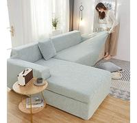 Copridivano a forma di L, elastico, protezione per mobili, tinta unita, resistente ed elegante, per decorare la casa, facile da pulire e installare