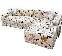 Copridivano a forma di L, grigio, per divano da 1 a 4 posti, elastico, beige, ad angolo, a forma di U, lato destro o sinistro