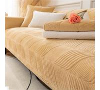 Copridivano a forma di L, protezione per divano a 3/4 posti, in tessuto cachi, 110 x 240 cm, elegante protezione per la decorazione della casa