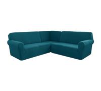 Copridivano Ad Angolo, Copridivano Componibile A Forma di L Elasticizzato Morbido E Spesso, Lavabile in Lavatrice, per Home Cafe Club Restaurant, J, 5 Seater