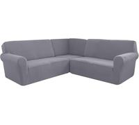 Copridivano Ad Angolo, Copridivano Componibile A Forma di L Elasticizzato Morbido E Spesso, Lavabile in Lavatrice, per Home Cafe Club Restaurant, K, 5 Seater