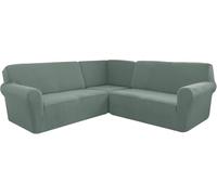 Copridivano Ad Angolo, Copridivano Componibile A Forma di L Elasticizzato Morbido E Spesso, Lavabile in Lavatrice, per Home Cafe Club Restaurant, C, 7 Seater