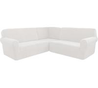 Copridivano Ad Angolo, Copridivano Componibile A Forma di L Elasticizzato Morbido E Spesso, Lavabile in Lavatrice, per Home Cafe Club Restaurant, L, 7 Seater