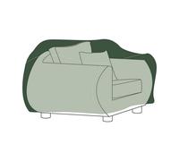 Copridivano Altadex Verde Poliestere 130 x 90 x 70 cm