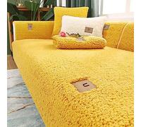 Copridivano Angolare 3 2 4 posti Velluto Copertura Divano con Penisola Sinistra Destra Fodera per Divano Forma di L,Antiscivolo Lavabile Protettiva per Mobili da Soggiorno ( Color : #13 , Size : 110x2