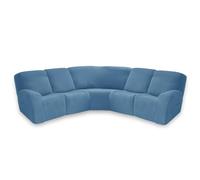 Copridivano angolare antiscivolo per poltrona e poltrona reclinabile a 5 posti, facile da pulire, per una decorazione elegante della casa (confezione singola)