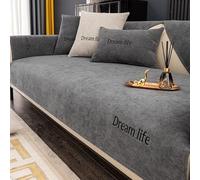 Copridivano Angolare con Penisola a Destra/Sinistra Fodere Divano 3/4/2/1 Posti Antiscivolo Relax Antimacchia Antigraffio Cani Gatti Moderno Salvadivano Seduta ( Color : #33 , Size : 90x160cm1pc )