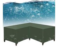 Copridivano angolare impermeabile in tessuto di bue, protezione per esterni, con bocchetta di ventilazione, 286 x 222 x 82 cm, perfetto per giardino, patio e