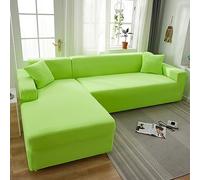 Copridivano antigraffio per animali domestici, morbido e confortevole, colore verde fluorescente, adatto per 3 posti e 4 posti, perfetto per proteggere il soggiorno