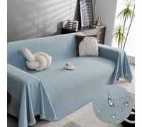 Copridivano antiscivolo a forma di L, con protezione angolare a forma di U e coperta, elasticizzato, facile da pulire, perfetto per l'arredamento del soggiorno