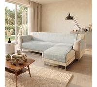 Copridivano Antiscivolo "Comfort" con Penisola DX, Grigio, 240 cm