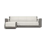 Copridivano antiscivolo "Comfort" con Penisola SX, Panna, 240cm