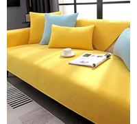 Copridivano Antiscivolo Copri Divani Chenille Copri Divano Copridivano AntiGraffio Gatto Teli Copri Divano con Braccioli 1 2 3 4 Posti Divano(Yellow,70 * 120cm)