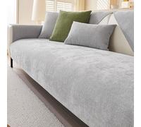 Copridivano Antiscivolo,Cuscini morbidi per divani Fodera per Divano Antimacchia Copricuscini Divano Protezione per Cani Divani Pelle/Legno/Tessuto Balcone Coperta Quattro Stagioni,Light Grey,70x70cm
