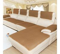 Copridivano antiscivolo di alta qualità, multi-dimensione, per poltrone componibili e poltrone, protezione in pelle nera (caffè, 60 x 210 cm), facile da pulire ed elegante